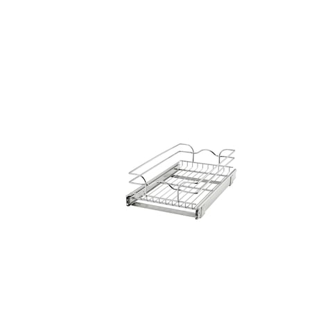 Rev-A-Shelf Steel, Silver, 11.5 in W, 5.56 in H, 20 in D, 19.75 in L, Silver 5WB1-1220CR-1